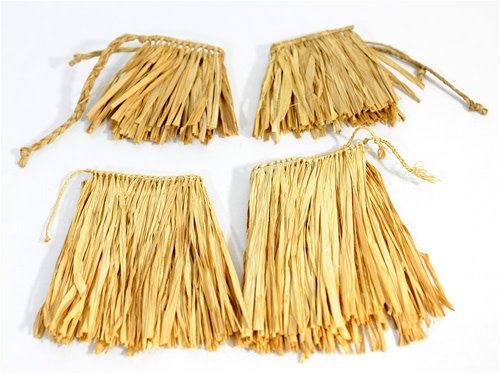 Dance Raffia Arm & Leg Ties Hawaiian/Tropical