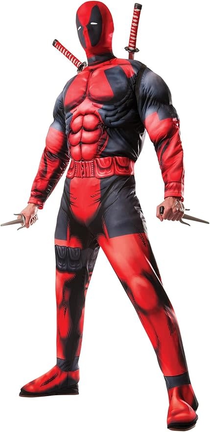 Deadpool Deluxe Muscle Chest Men Costume