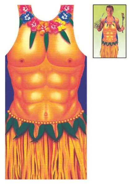 Deco Apron - Man Hawaiian/Tropical