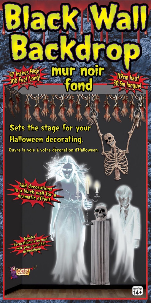 Decor-Black Back Wall Drop Halloween