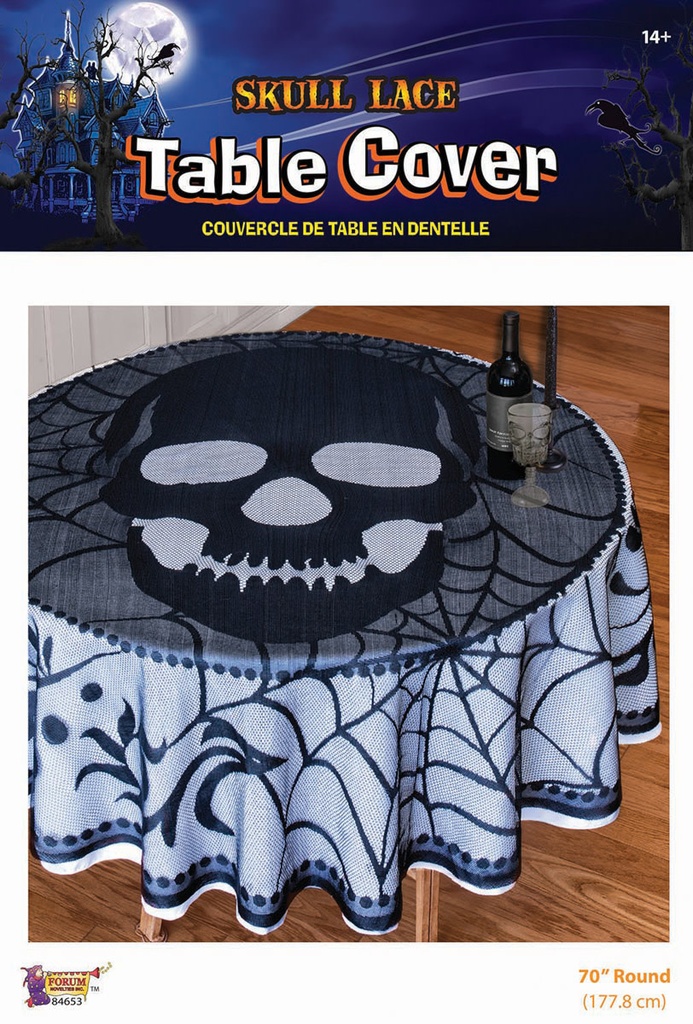 Decor-Lace Tablecover - Skull Halloween