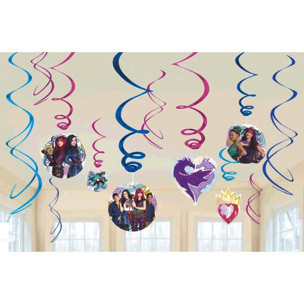 Descendants 2-Swirl Decorations