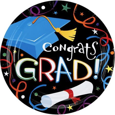 Dessert Plate 7"-Grad Celebration 50 Count