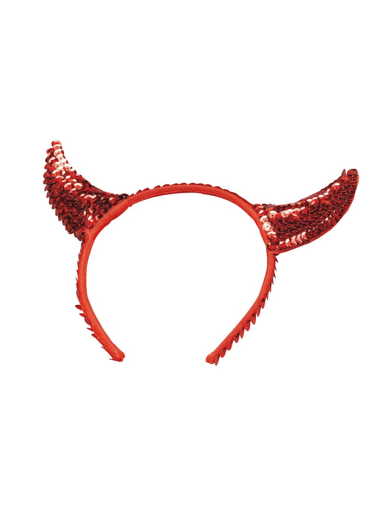 Devil Horns Black/Red On Band