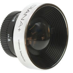 Diana F+ Camera With 4 Lenses & 8 Assorted Films-Black & Blue Photography