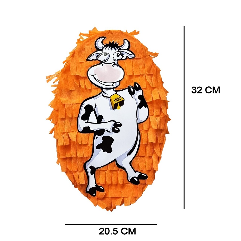 Die-Cut  - Orange Cow  32 cm Pinatas