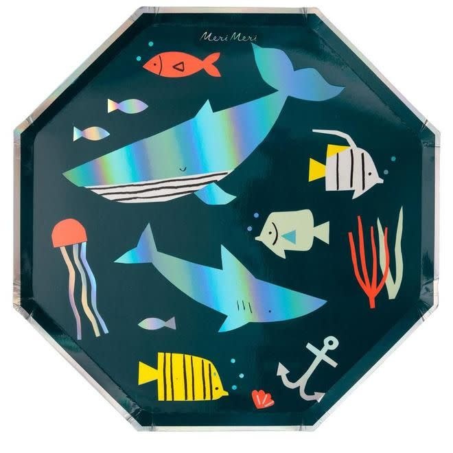 Dinner Plates (10.25x10.25) Inches 8/pk-Under The Sea