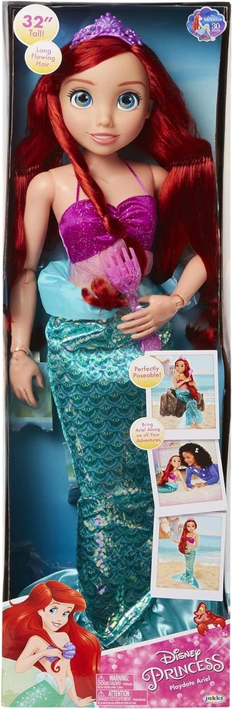 Disney Princess Ariel Doll Playdate 32 Inch Doll Accessories