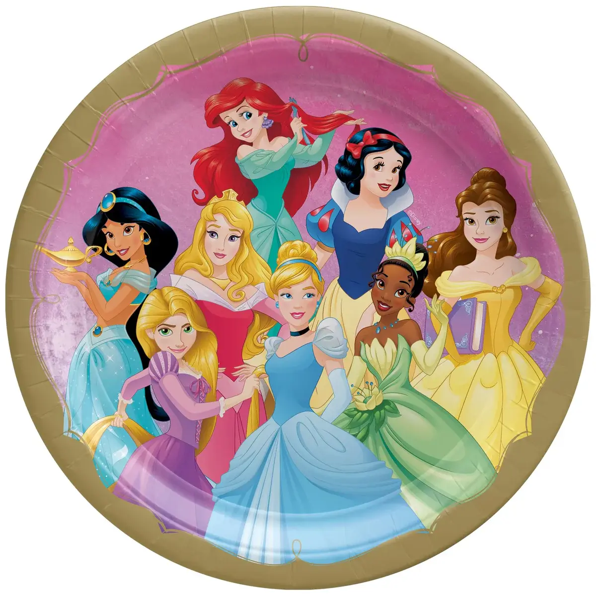 Disney Princesses 7 Inch Round Plates