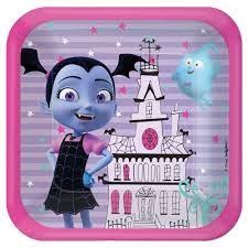 Disney Vampirina Square Plates, 7 Inch