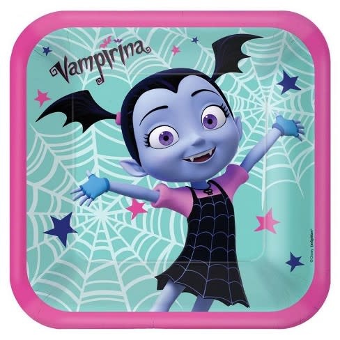 Disney Vampirina Square Plates, 9 Inch