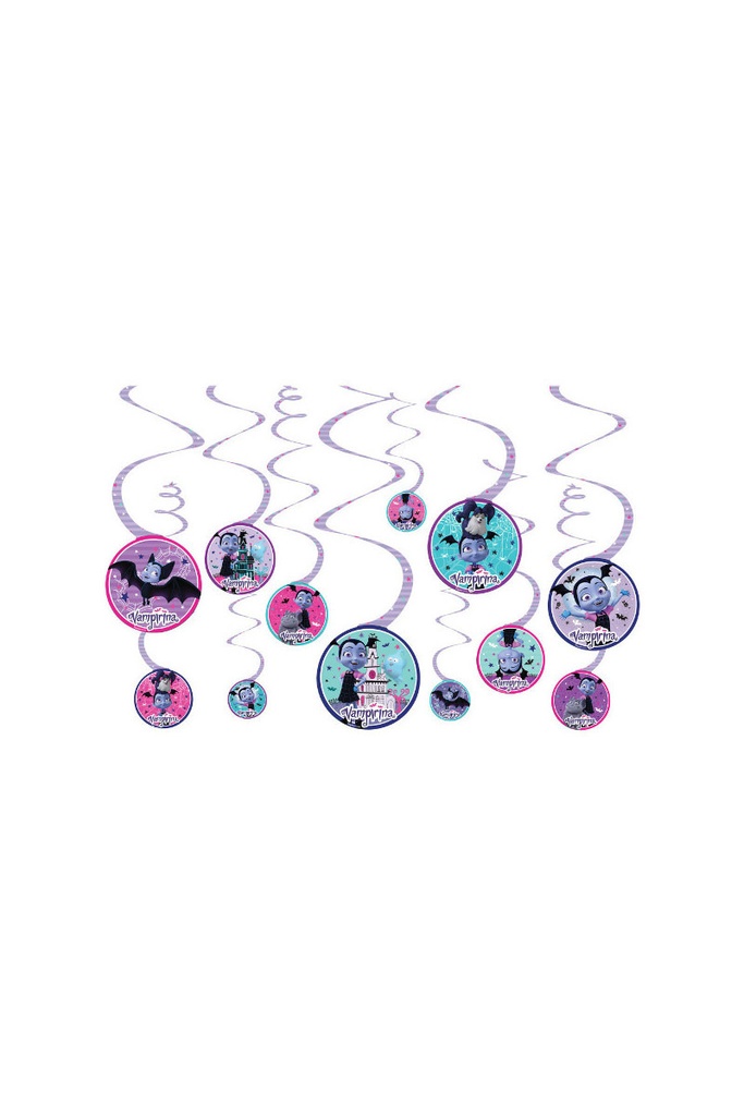 Disney Vampirina Value Pack Spiral Decorations