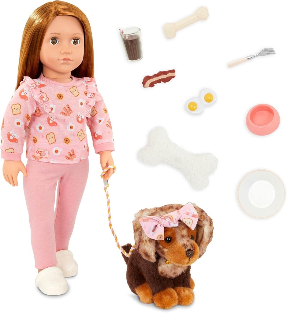 Doll W/Pet Dog-Claudia & Cinnamon Doll Accessories