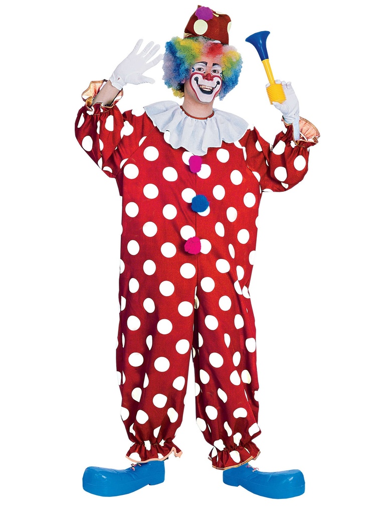Dotted Clown Adult Costume