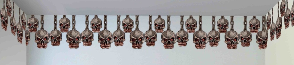 Dung.Decor Hang.Skulls Border Halloween