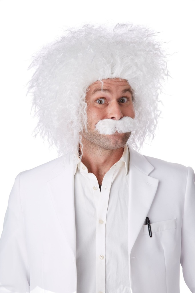 شعر مستعار وشارب أينشتاين E=MC2