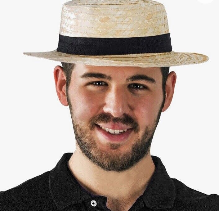 Economy Straw Sailor Hat