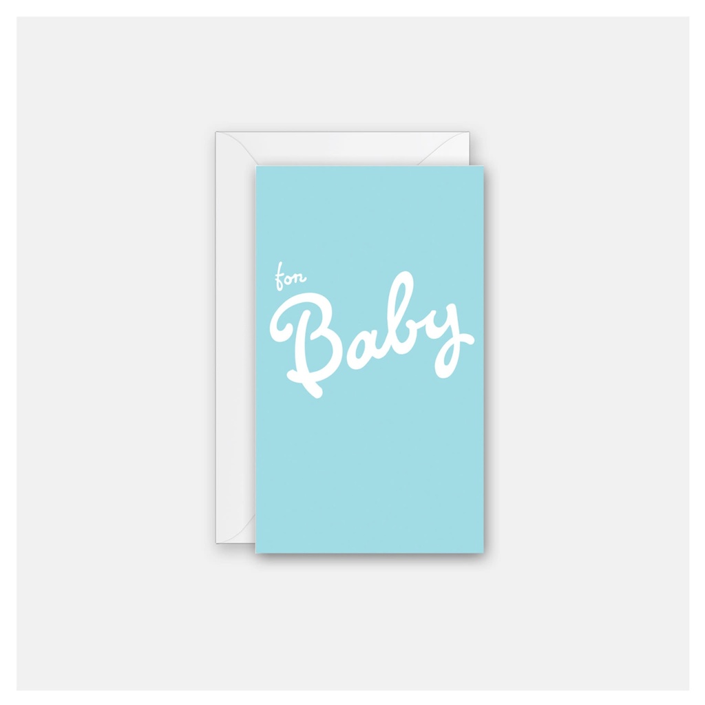 Enclosure Card - Blue Baby Cursive.