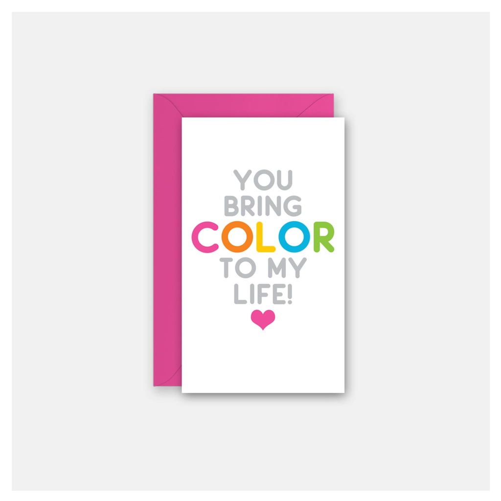 Enclosure Card - Color to My Life