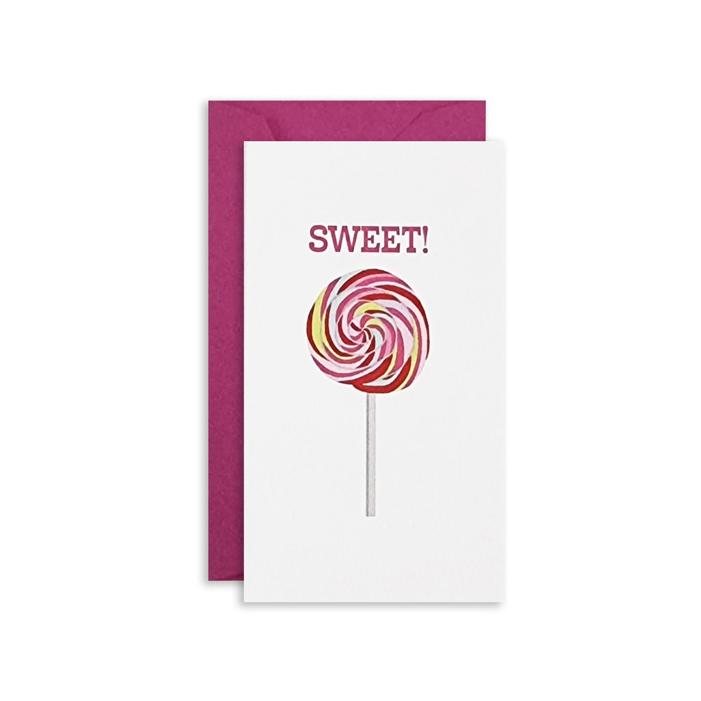 Enclosure Card - Sweet Lollipop