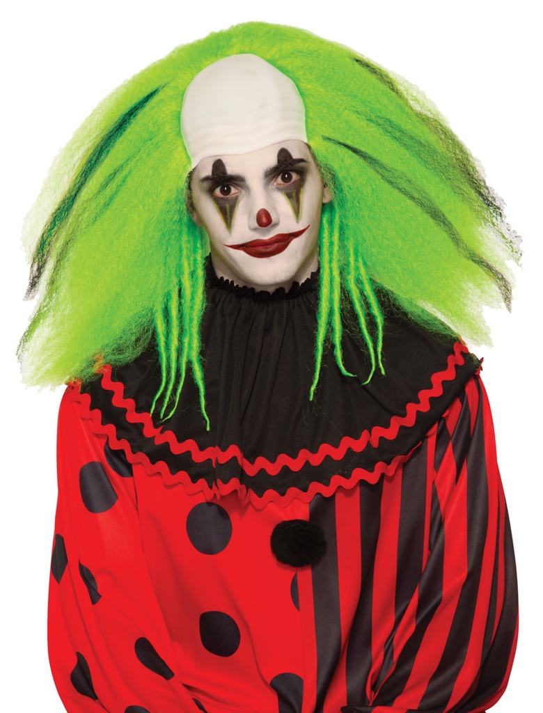 Evil Clown Wig - Green