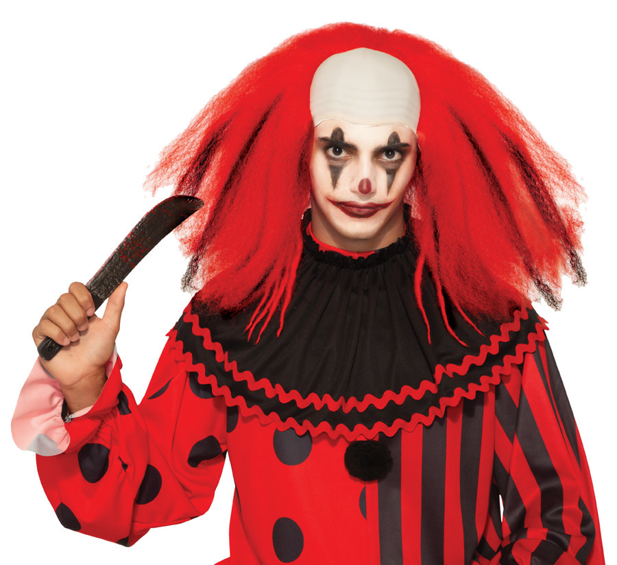 Evil Clown Wig - Red