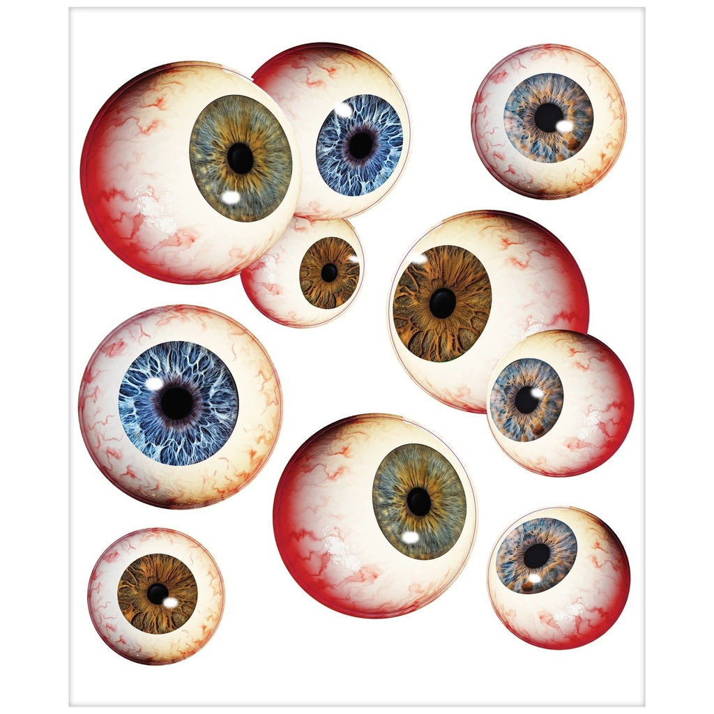 زينة النوافذ "العيون المتربصة" - ديكورات الهالوين والغموض