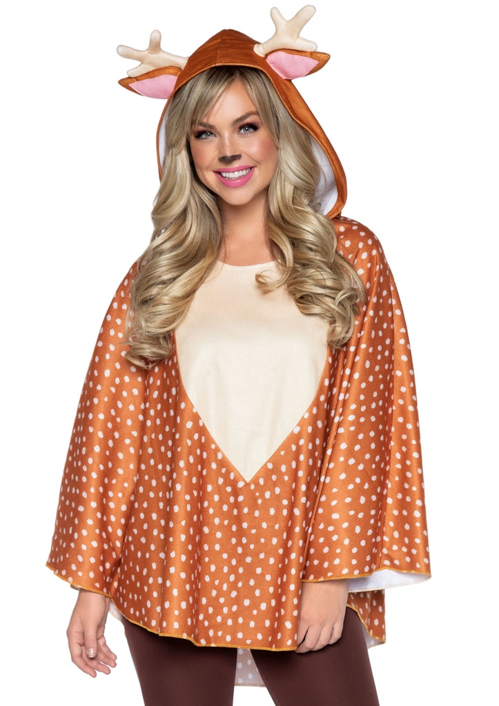 Fawn Poncho Women Costume OS/Adult Animals, Insects & Sea Life
