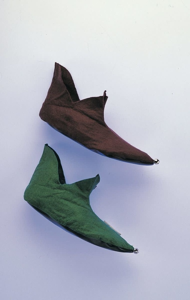 Felt Elf Shoes-Green