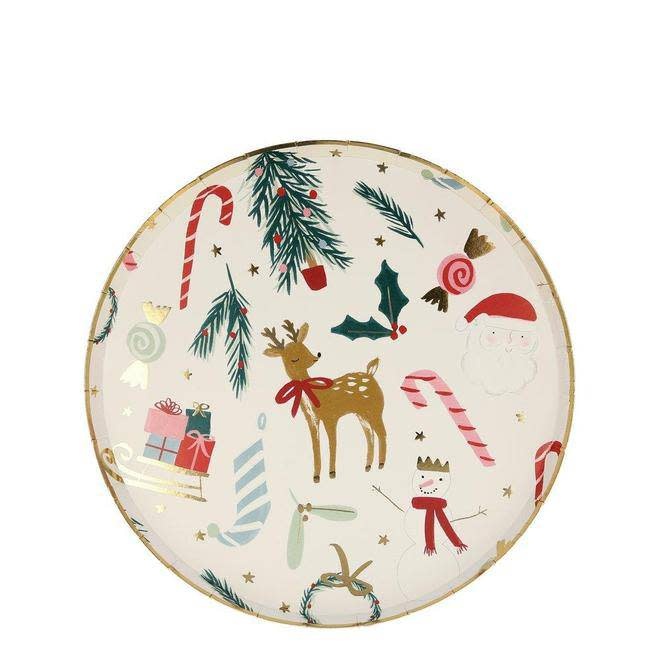 Festive Motif Side Plates