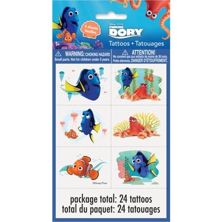 Finding Dory - Tattoo Sheet Stickers & Tattoos
