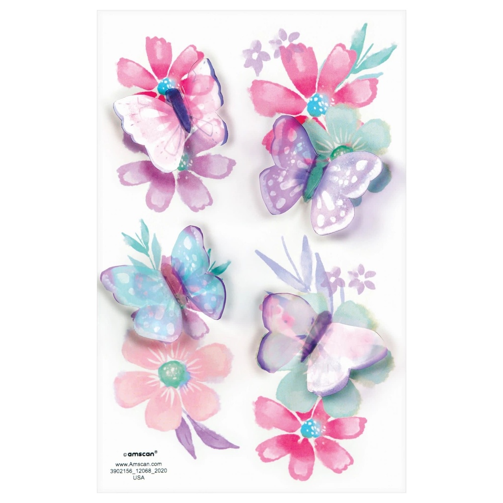 Flutter 3D Tattoos Butterfly