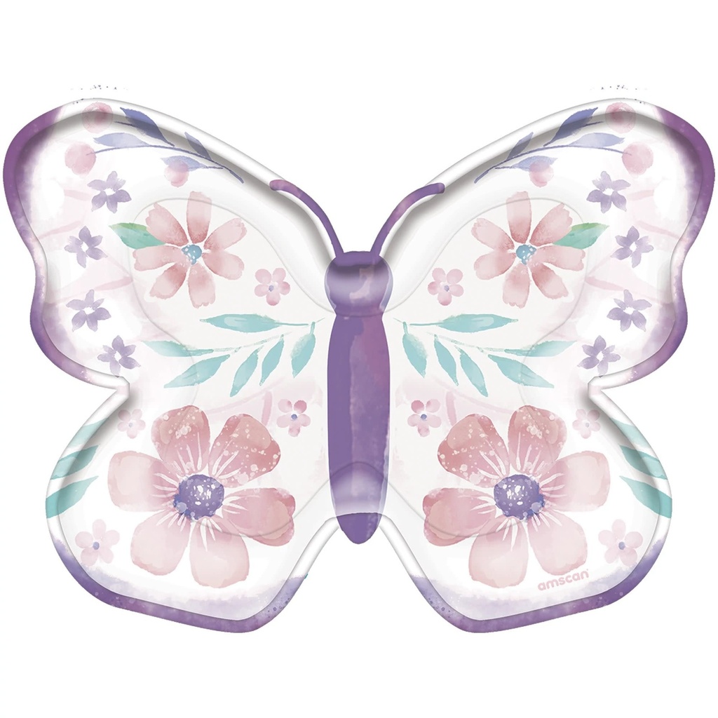 Flutter 7" Butterfly Shaped Plates