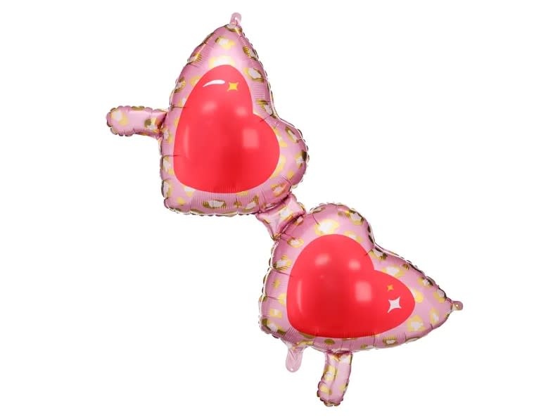 Foil Balloon - Heart Glassess Valentine