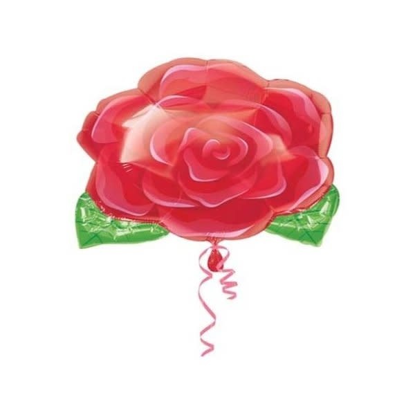 Foil Balloon 18In - Blooming Rose