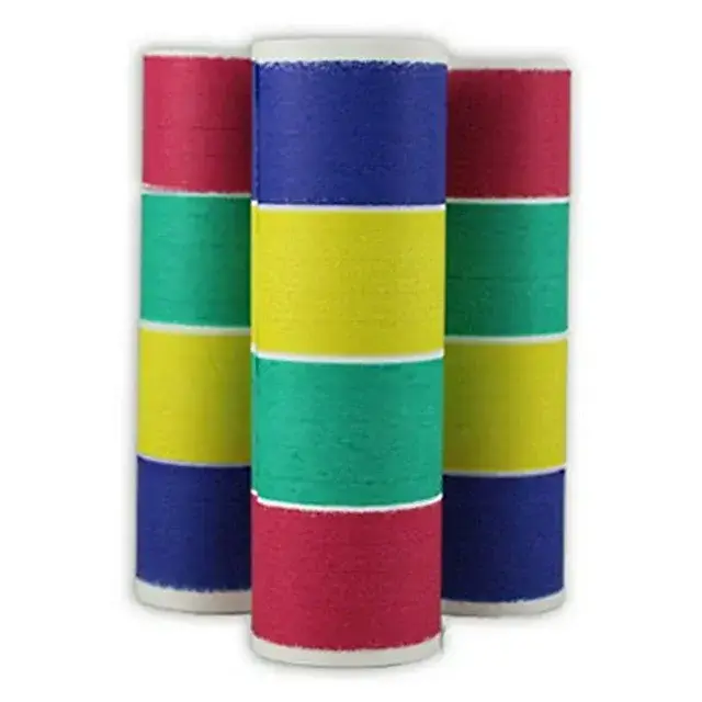 Four Color Serpentine Throws (20 Throws Per Roll) 4/PkConfetti Popper Streamer