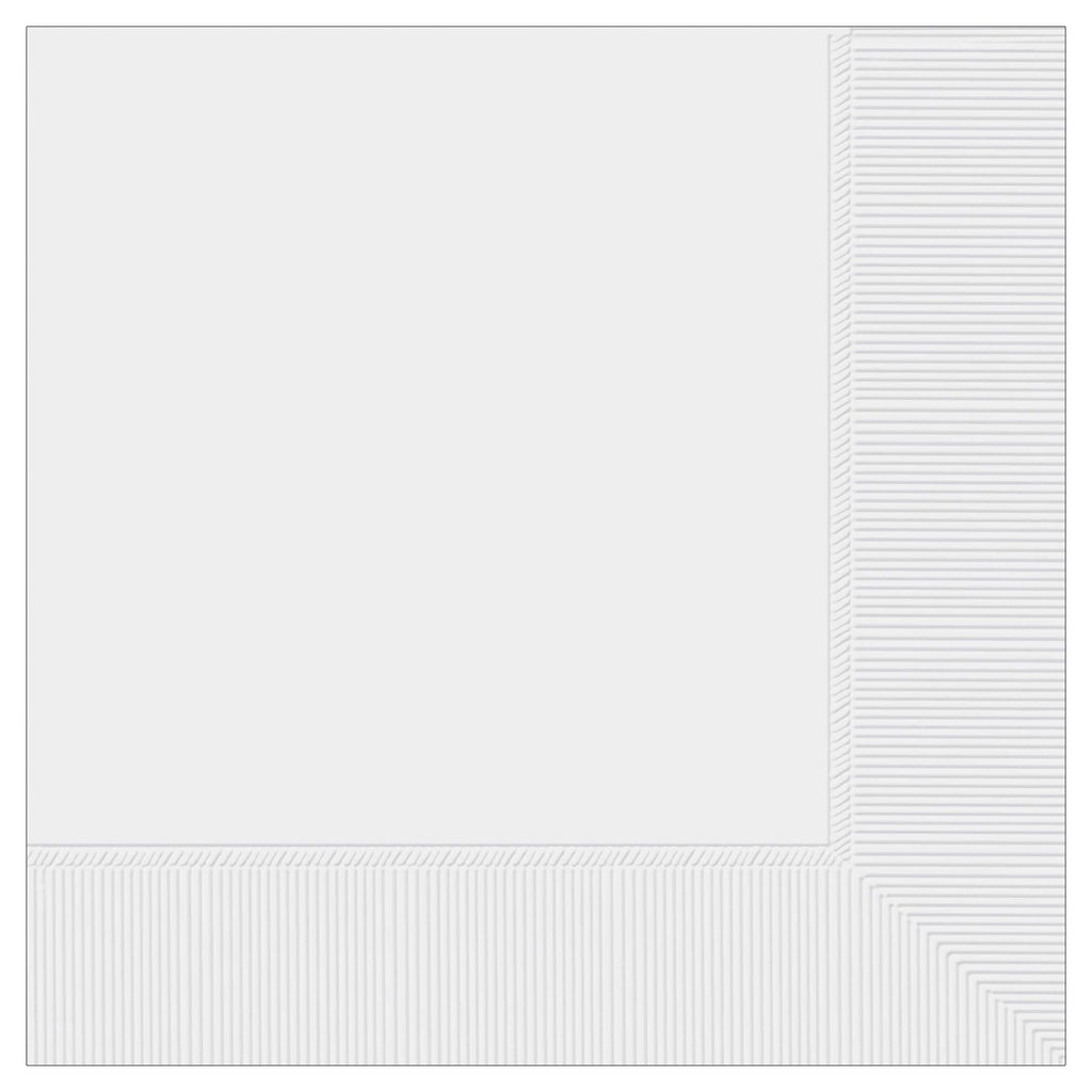 Frosty White Value Beverage Napkins