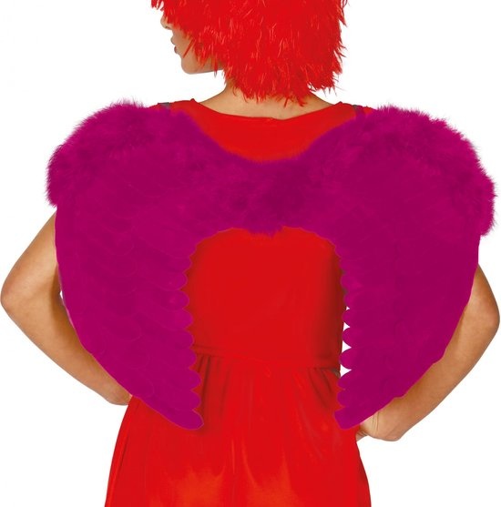 Fuchsia Feather Wings 60 X 45 Cms