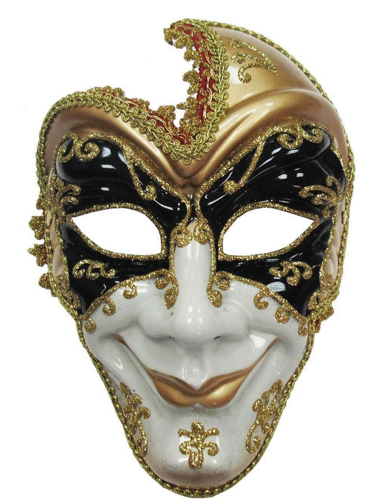 Full-Face Man Costume Mask with Headband