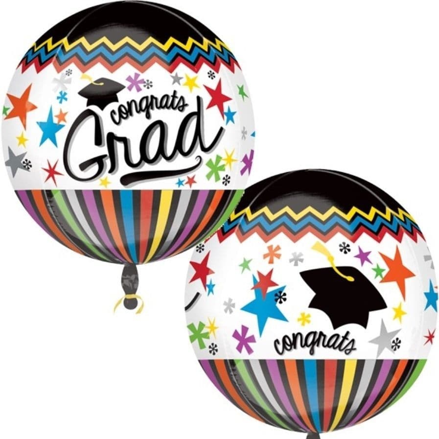 Congrats Graduation Orbz Balloon 17 X 18Inchch Graduation
