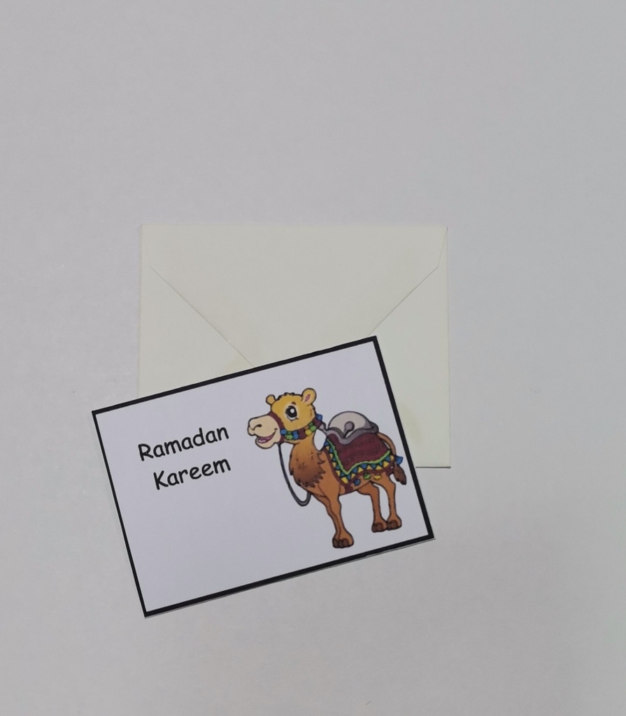 Gift tag-Ramadan Camel 7cm x 5cm Ramadan