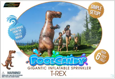 Gigantic T-Rex Sprinkler 6' Tall
