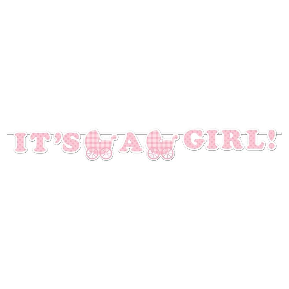 Gingham Girl - Ribbon Banner