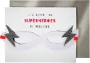 Girl Superhero Mask Card