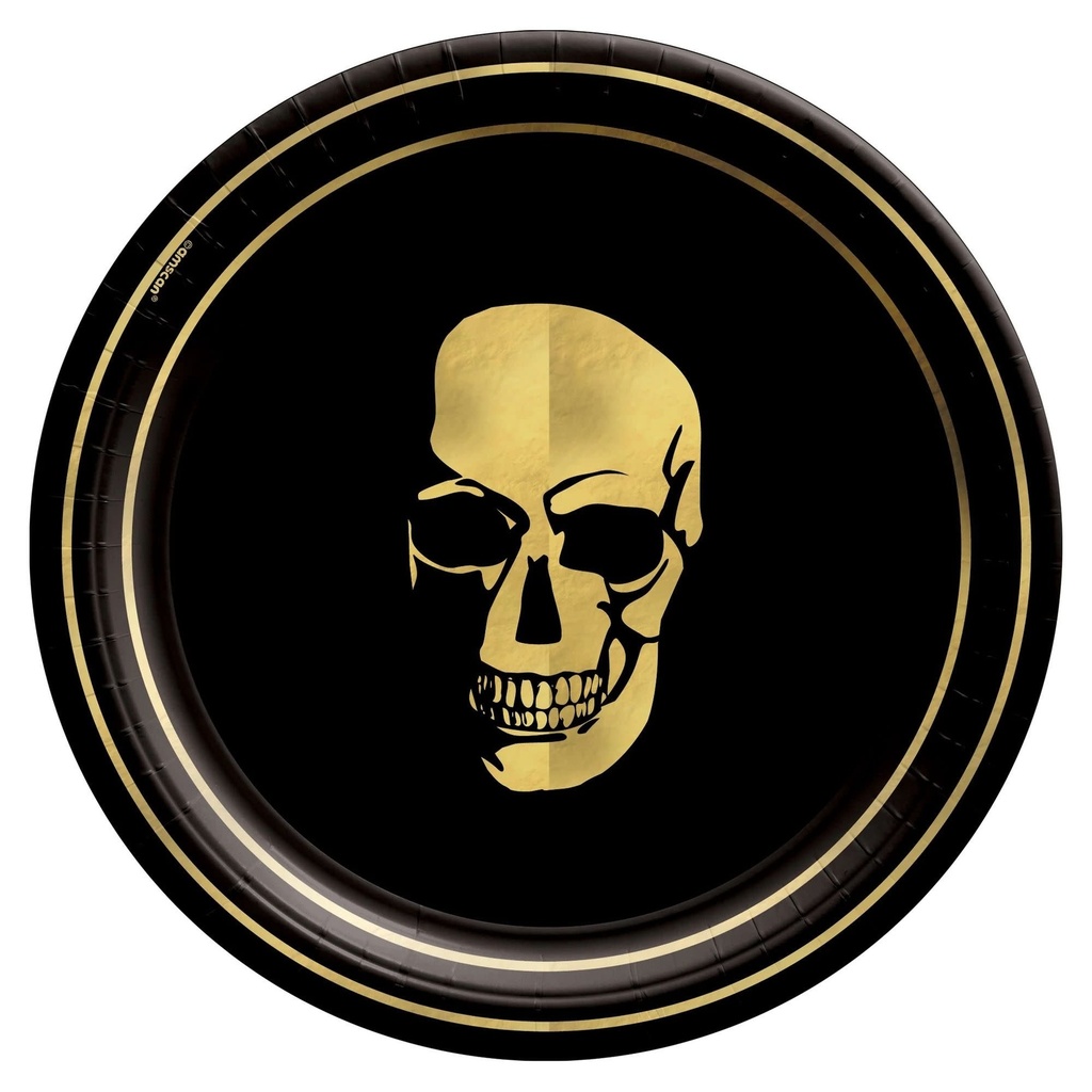 Glam Boneyard 7" Metallic Round Plates