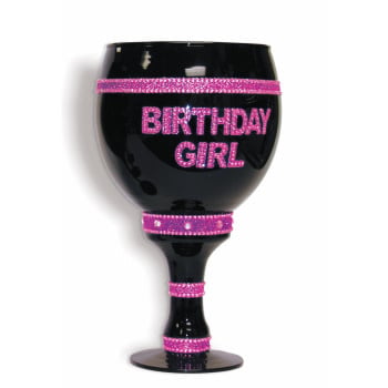 Jumbo Glass Goblet - Birthday Girl