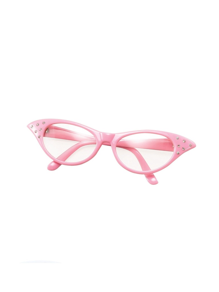 1950s Pink Women's Costume Glasses