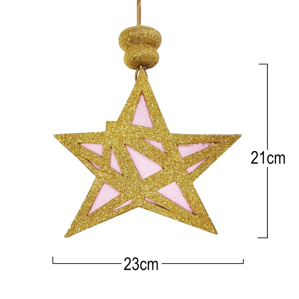 Glitter Light up Lantern-Star Ramadan