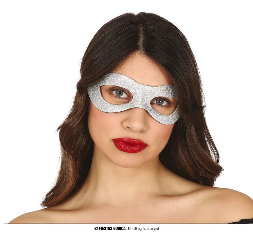 Glitter Mask-Silver