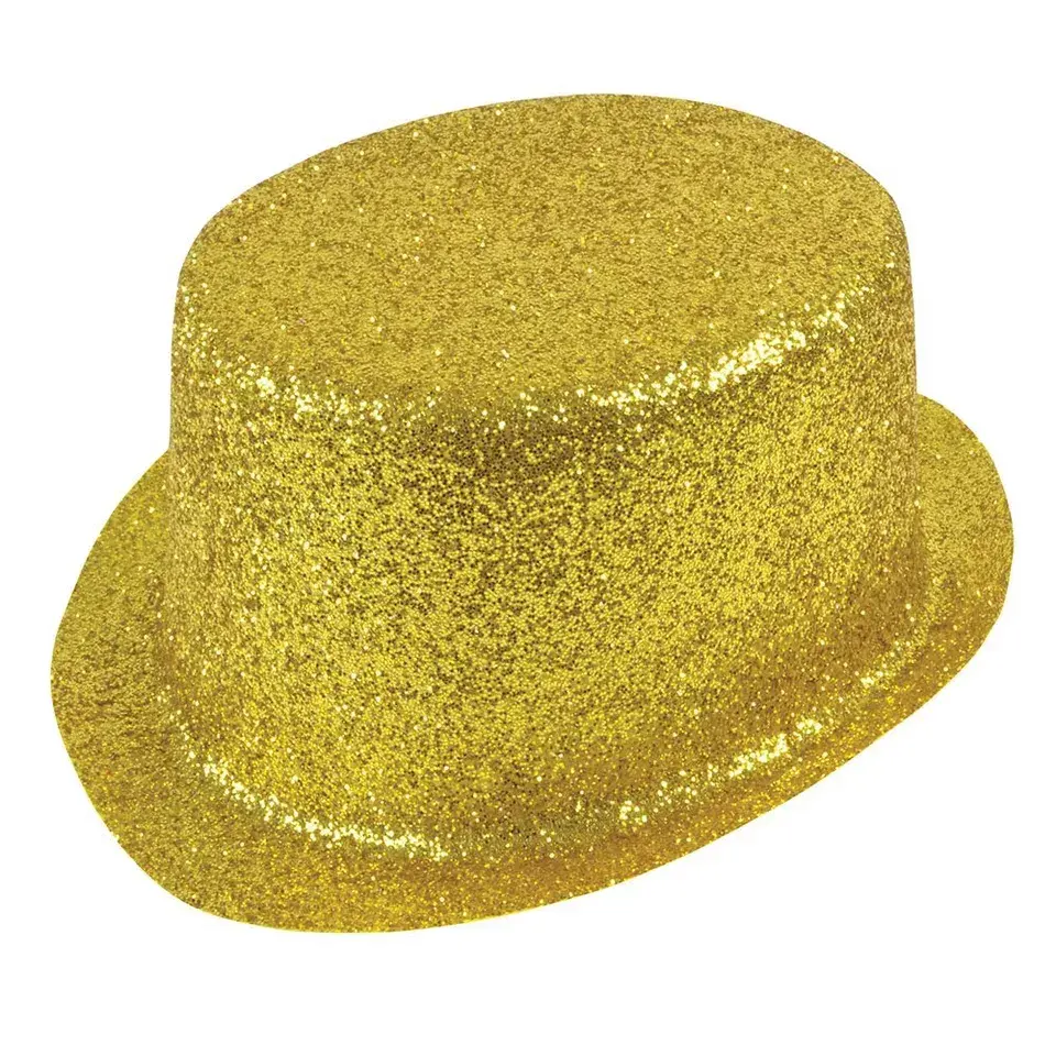Glitter Plastic  Topper-Gold Essentials  Hats
